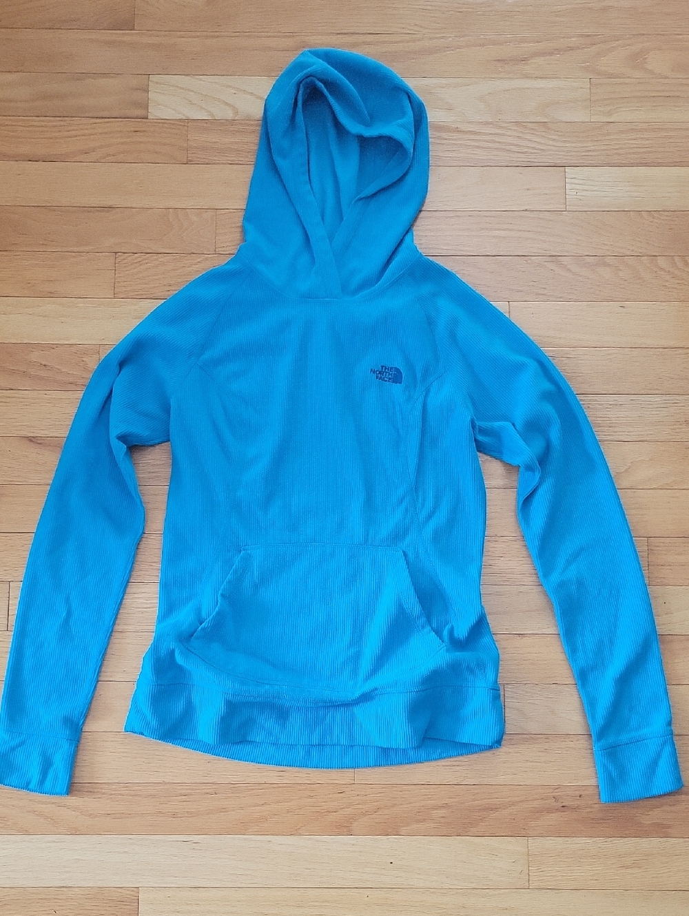 The North Face Bright Blue Waffle-Knit Hoodie